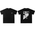 ERD Geometric Portrait Back T-Shirt — Black