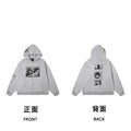 ERD 「甘美なるアリスの降状」 Marine Graphic Zip-Up Hoodie — Floral Gray