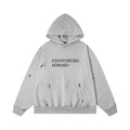 ERD Full Name Pullover Hoodie — Paint-Splattered Grey