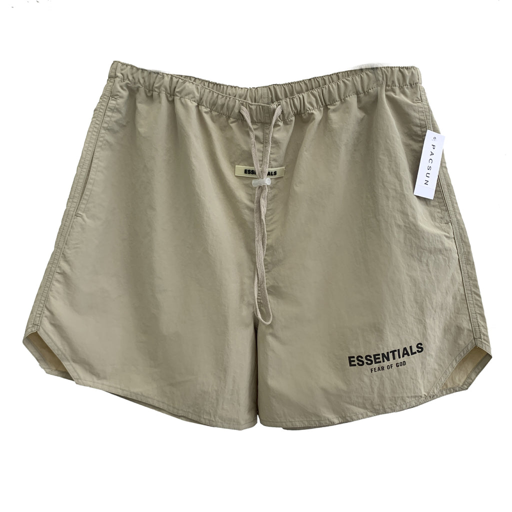 FOG woven shorts ESSENTIALS American reflective letter men's and women's high street casual plus velvet sports five quarter pants