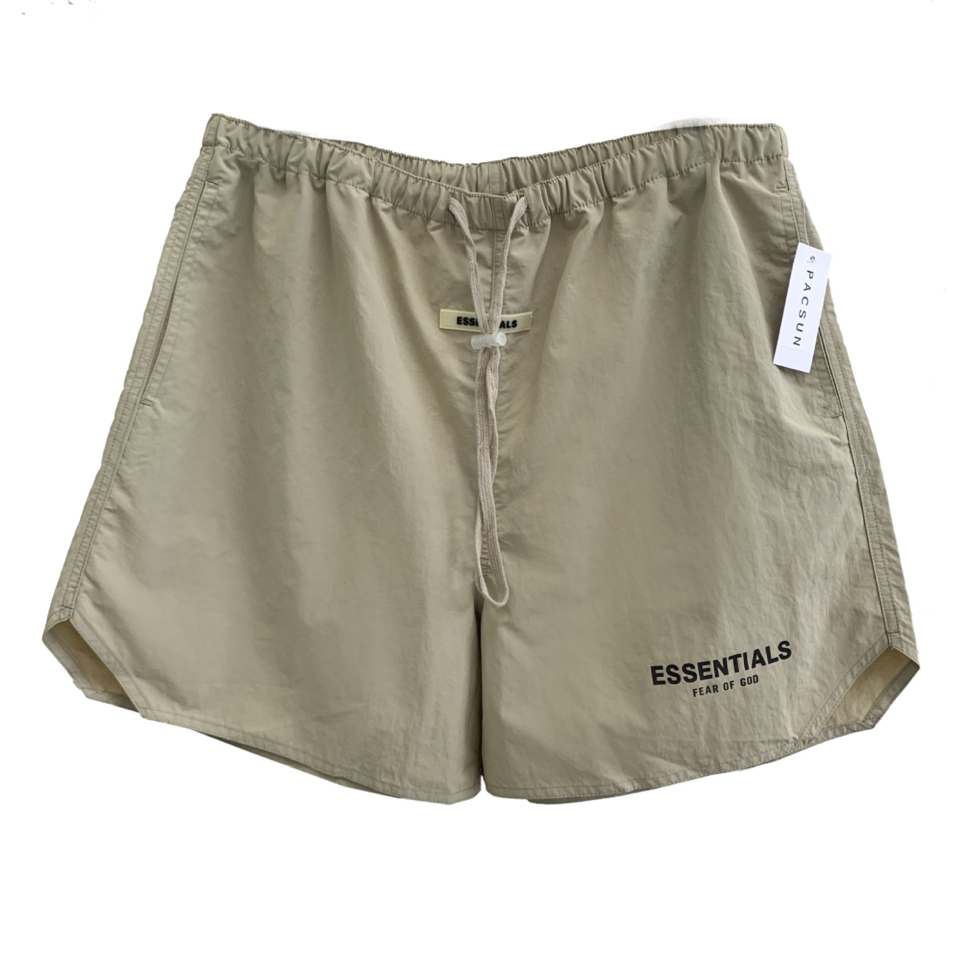 FOG woven shorts ESSENTIALS American reflective letter men's and women's high street casual plus velvet sports five quarter pants