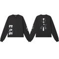 ERD “Eternity and Time” Hourglass Long Sleeve T-Shirt — Black