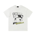 ERD “Teen Shot for Leather Jacket” Manga Panel T-Shirt — White