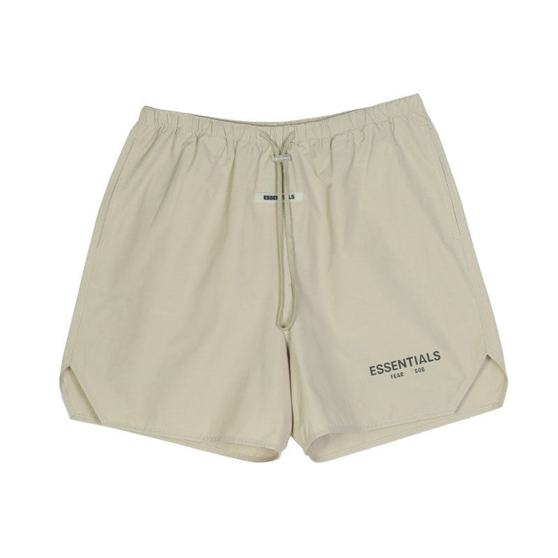 ESSENTIALSZONE Summer Nylon Thin Shorts Reflective Unisex Couple Pentagram Pants Trendy Brand