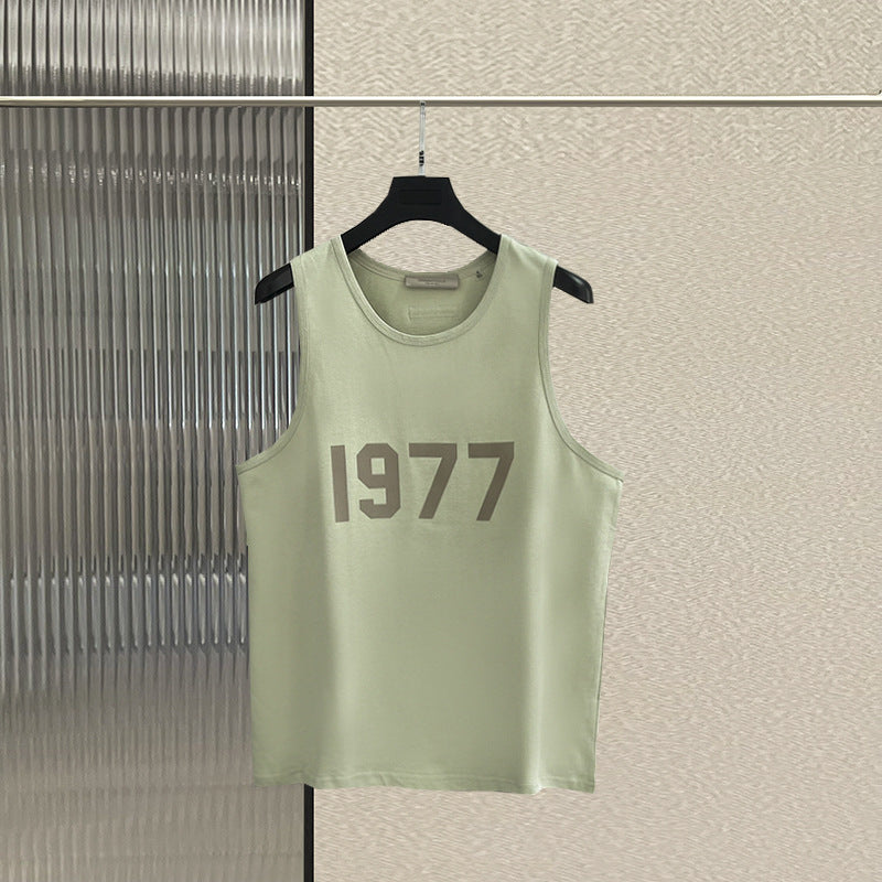FOG pure cotton shoulder double line ESSENTIALS loose chest silicone high street casual vest trendy brand base shirt