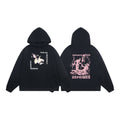 ERD “Dunked Dorothy” Baroque Pullover Hoodie — Black / Pink