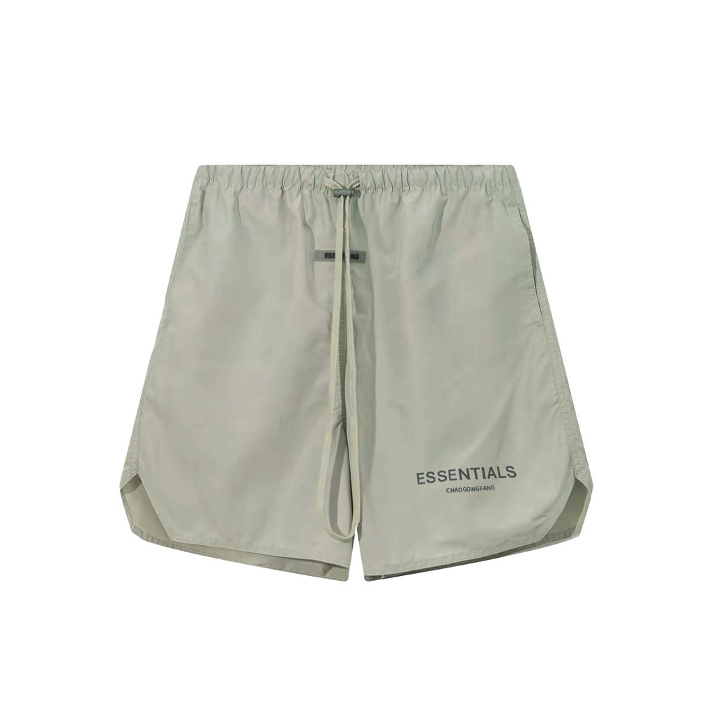 ESSENTIALSZONE Summer Nylon Thin Shorts Reflective Unisex Couple Pentagram Pants Trendy Brand