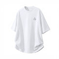 Cool and breathable sports short sleeved men's summer style front shoulder BOX casual T-shirt with polka dot print outdoor half sleeved T-shirt
