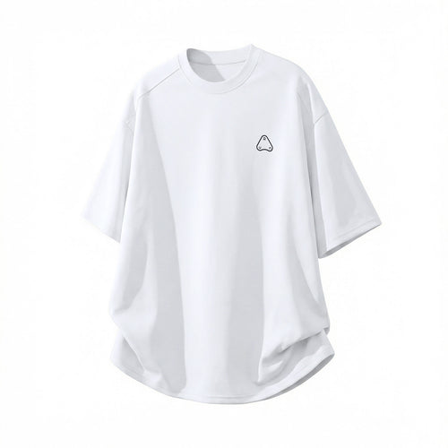Cool and breathable sports short sleeved men's summer style front shoulder BOX casual T-shirt with polka dot print outdoor half sleeved T-shirt