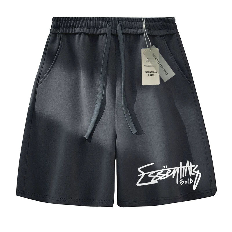 ESSENTIALS American Ins trendy basketball shorts for men and women, summer high street straight leg casual five quarter pants