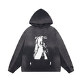 ERD Overexposed Portrait Pullover Hoodie — Washed Charcoal
