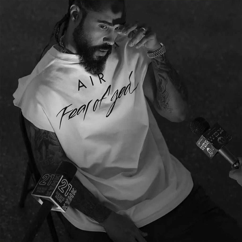 FOG American fashion brand wholesale HHH men's sports basketball camisole short sleeved vest T-shirt summer