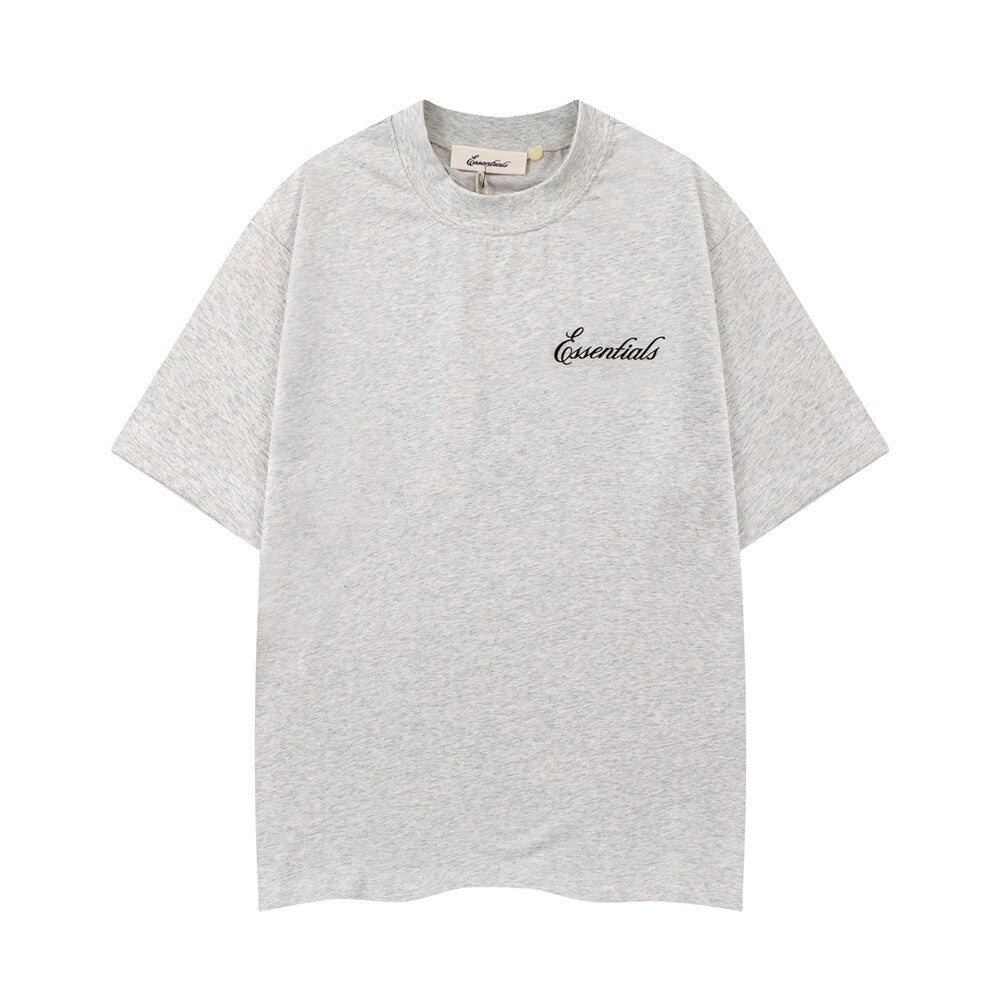 FOG Double Line ESSENTIALS Three Dimensional Letter Logo Printed Summer Loose Casual Short sleeved T-shirt Shorts Set