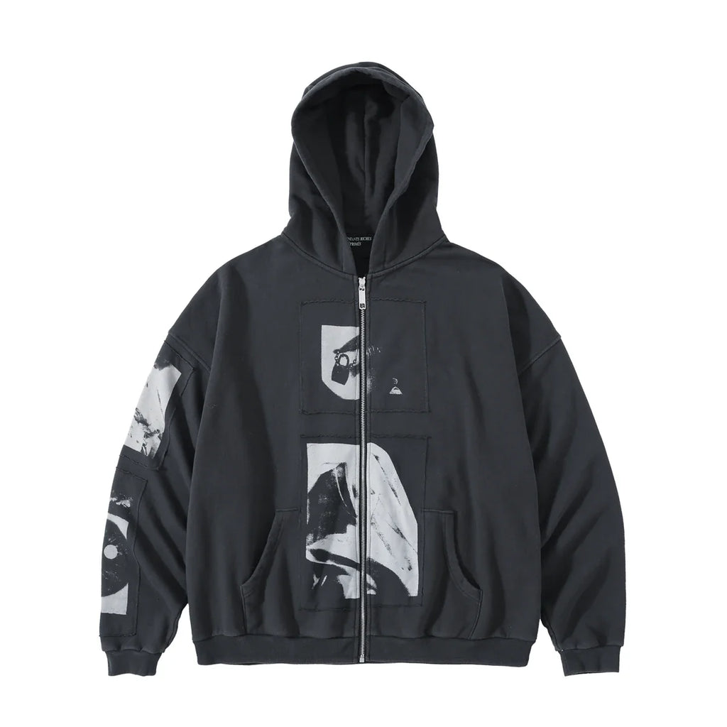 ERD 24SS Madonna Zip-Up Hoodie — Washed Black