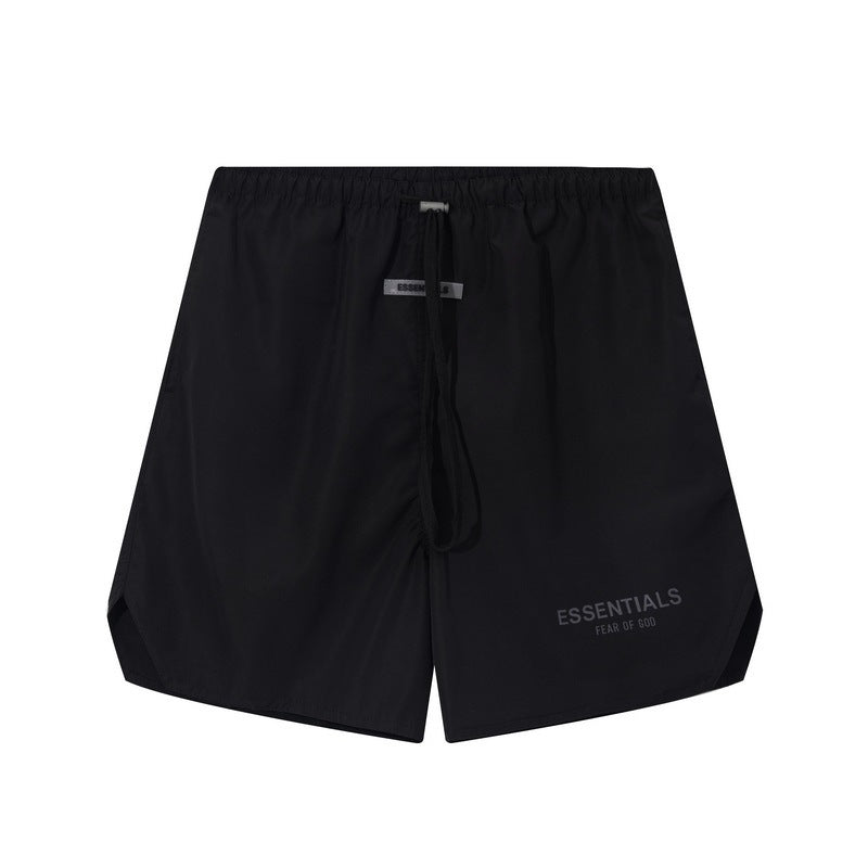 FOG Double Line ESSENTIALS Nylon Shorts Summer Sports Thin Pentagram Pants Men's Sweat Absorbing Quick Drying Breathable
