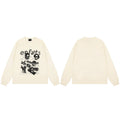 ERD “enfants riches déprimés” Zine Collage Long Sleeve T-Shirt — Cream