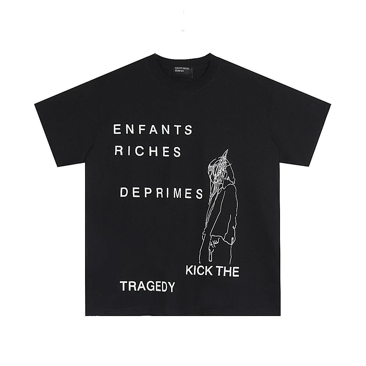 ERD “Kick the Tragedy” Poet T-Shirt — Black