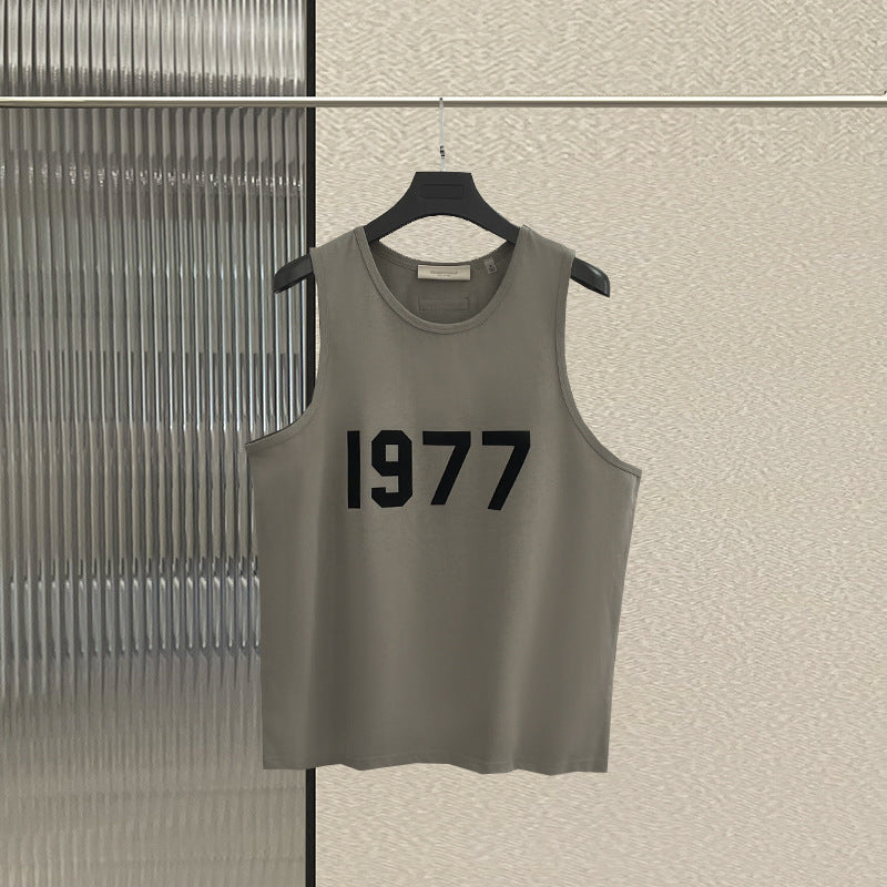 FOG pure cotton shoulder double line ESSENTIALS loose chest silicone high street casual vest trendy brand base shirt