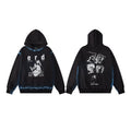 ERD “Dressing Up Time” Bleached Pullover Hoodie — Bleached Black