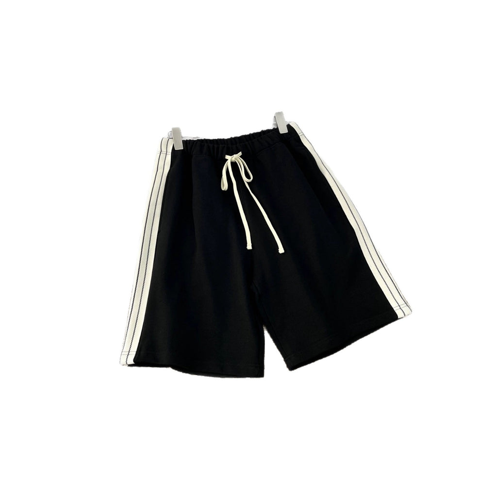 ESSENTIALS trendy sports basketball casual pure cotton five quarter shorts men's summer outerwear couple's style
