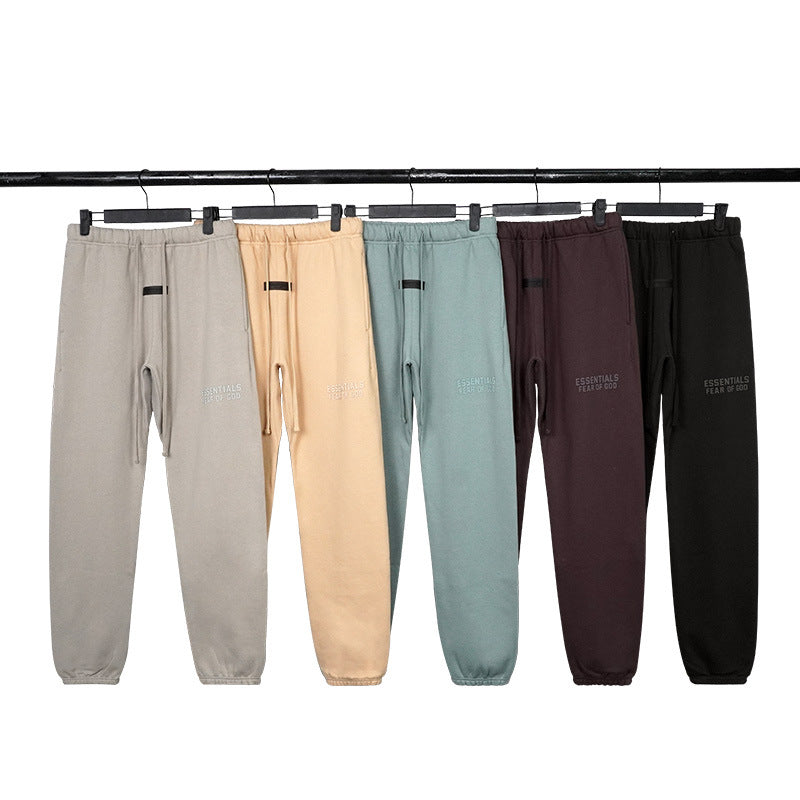 FOG Season 9 Double Line ESSENTIALS Casual Pants High Street Trendy Loose Casual Drawstring Pants