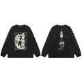 ERD “Madonna” Collage Long Sleeve T-Shirt — Black
