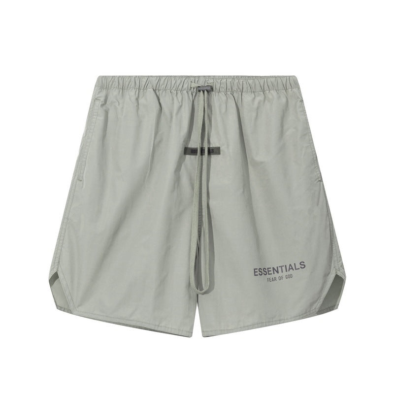 FOG Double Line ESSENTIALS Nylon Shorts Summer Sports Thin Pentagram Pants Men's Sweat Absorbing Quick Drying Breathable