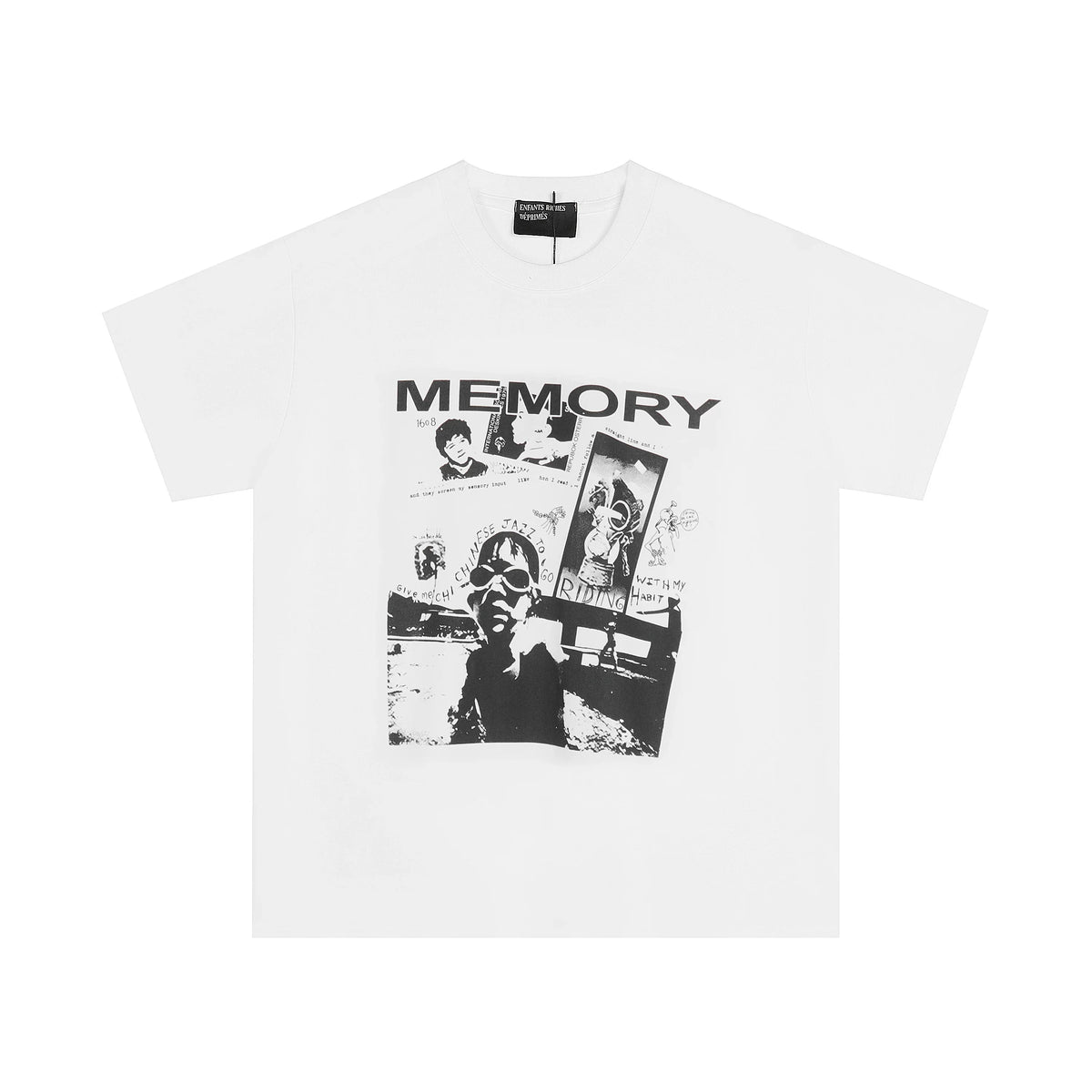 ERD “Memory” Archive Collage T-Shirt — White