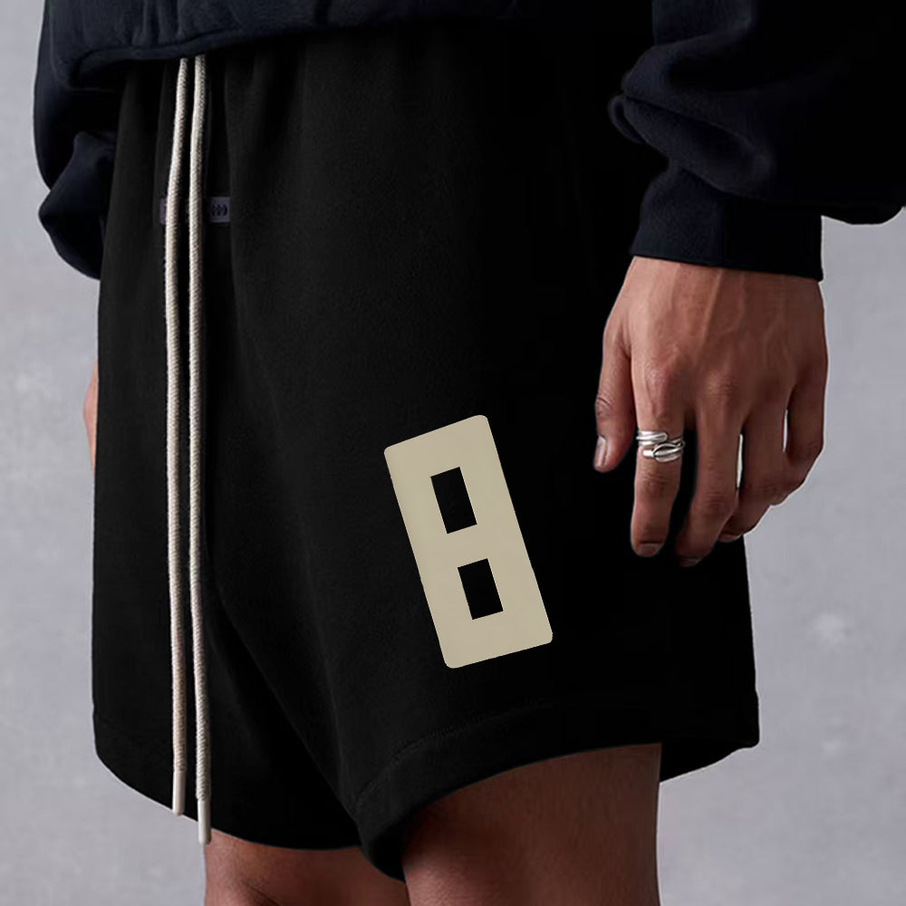 FOG American fashion brand ESSENTIALSHHH heavyweight sports pure cotton loose five quarter shorts for men and women in summer