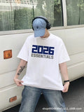ESSENTIALS26ss New American High Street Sports and Leisure Short sleeved T-shirt for Men's Trendy Versatile Brand Summer