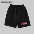ESSENTIALS Creative Letter Printed Drawstring Sports Pentagram Pants for Men and Women Summer Trendy Brand Couple Wide Leg Shorts