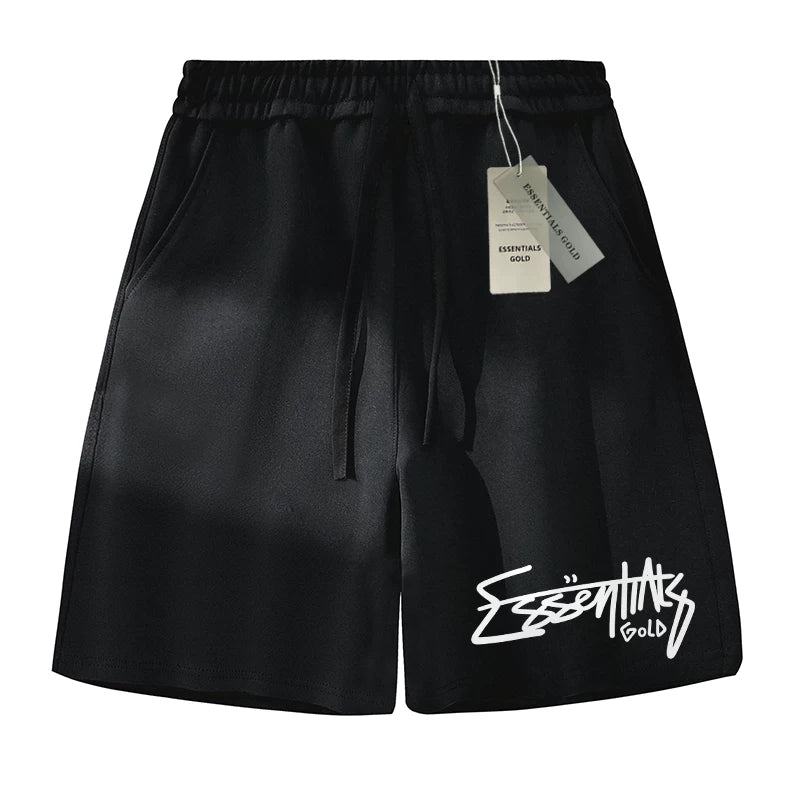 ESSENTIALS American Ins trendy basketball shorts for men and women, summer high street straight leg casual five quarter pants
