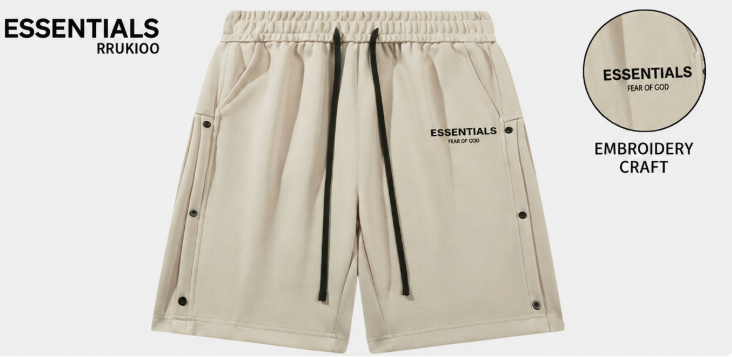 ESSENTIALS Utility Cargo Fleece Shorts