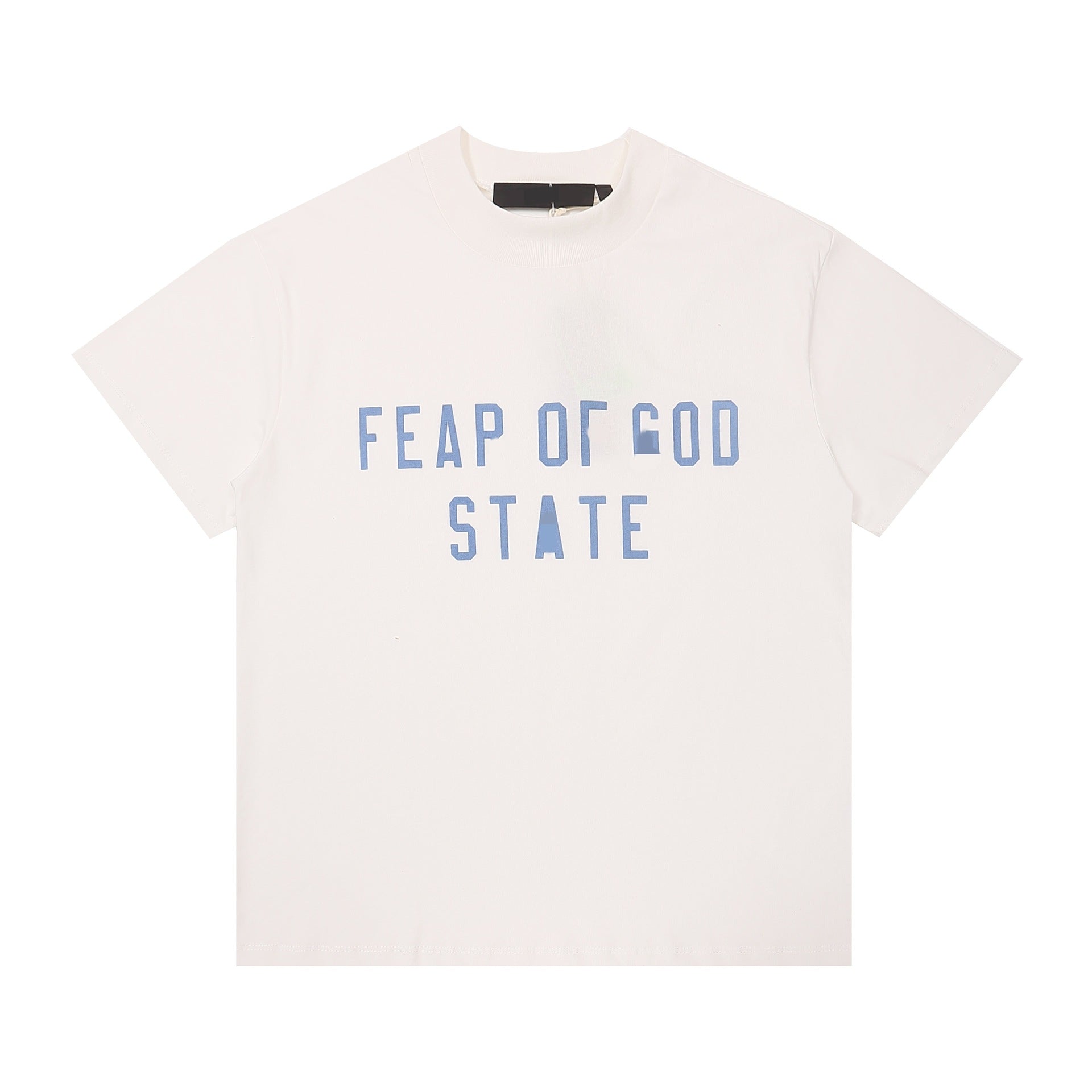FOG Inspired Oversized Mock Neck Graphic T-Shirt