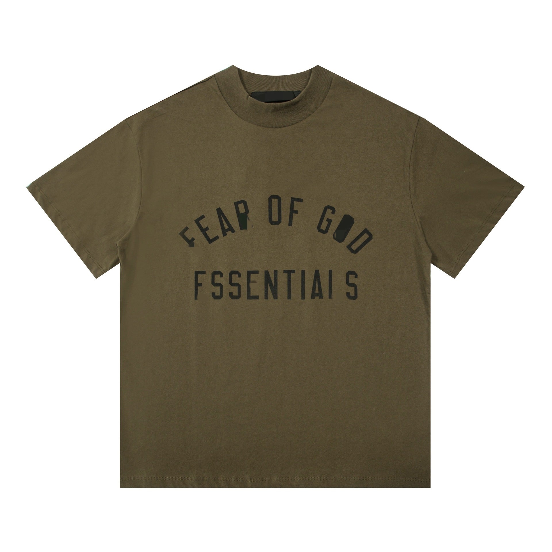 FOG Inspired Oversized Mock Neck Graphic T-Shirt 1