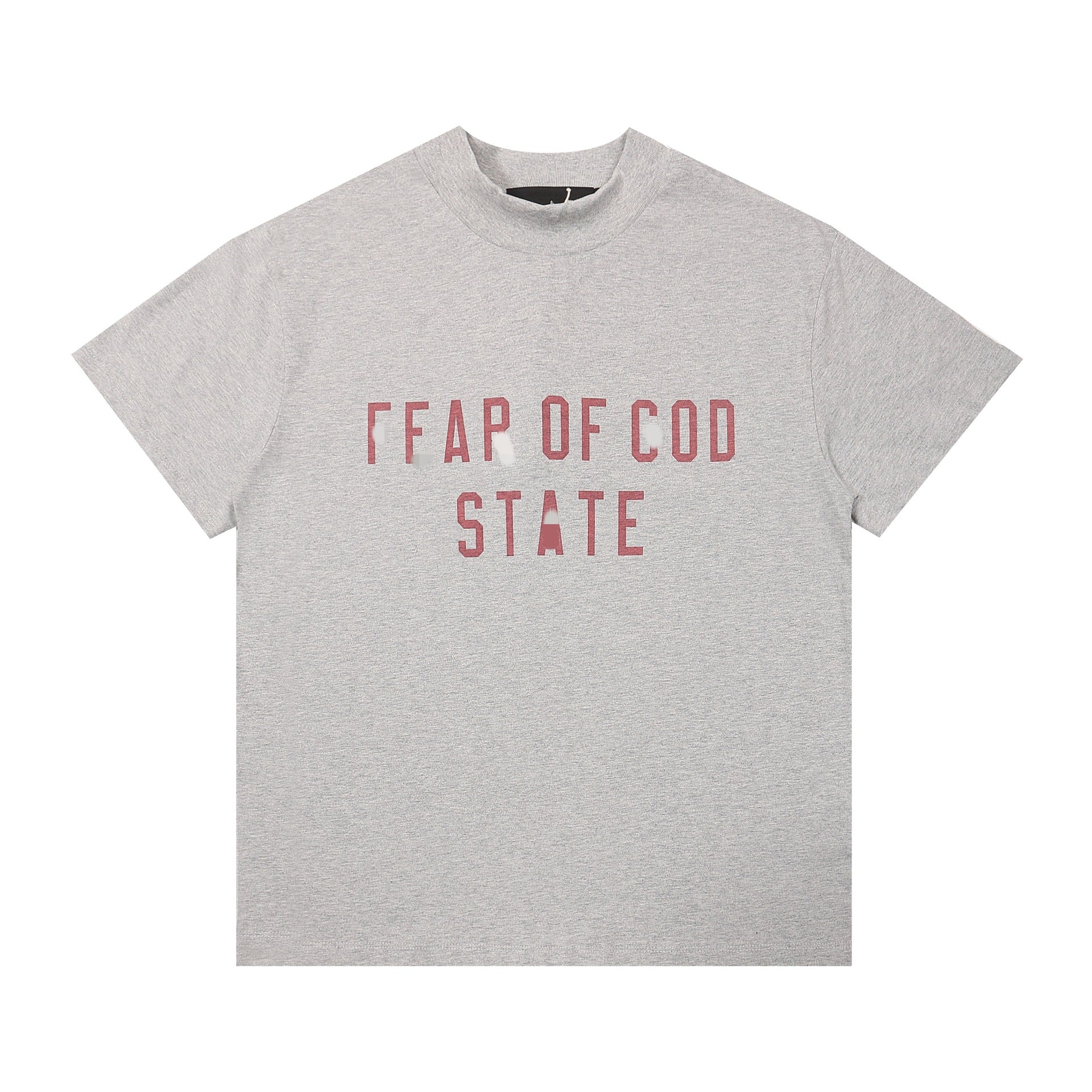 FOG Inspired Oversized Mock Neck Graphic T-Shirt
